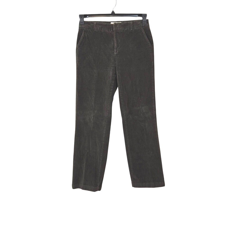 Sunset‎ Cove Womens Brown Corduroy Straight Leg Office Trouser Pants 8 Vintage